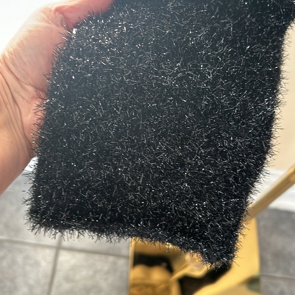 H&M black/silver glittery sweater size large - Picture 6 of 9